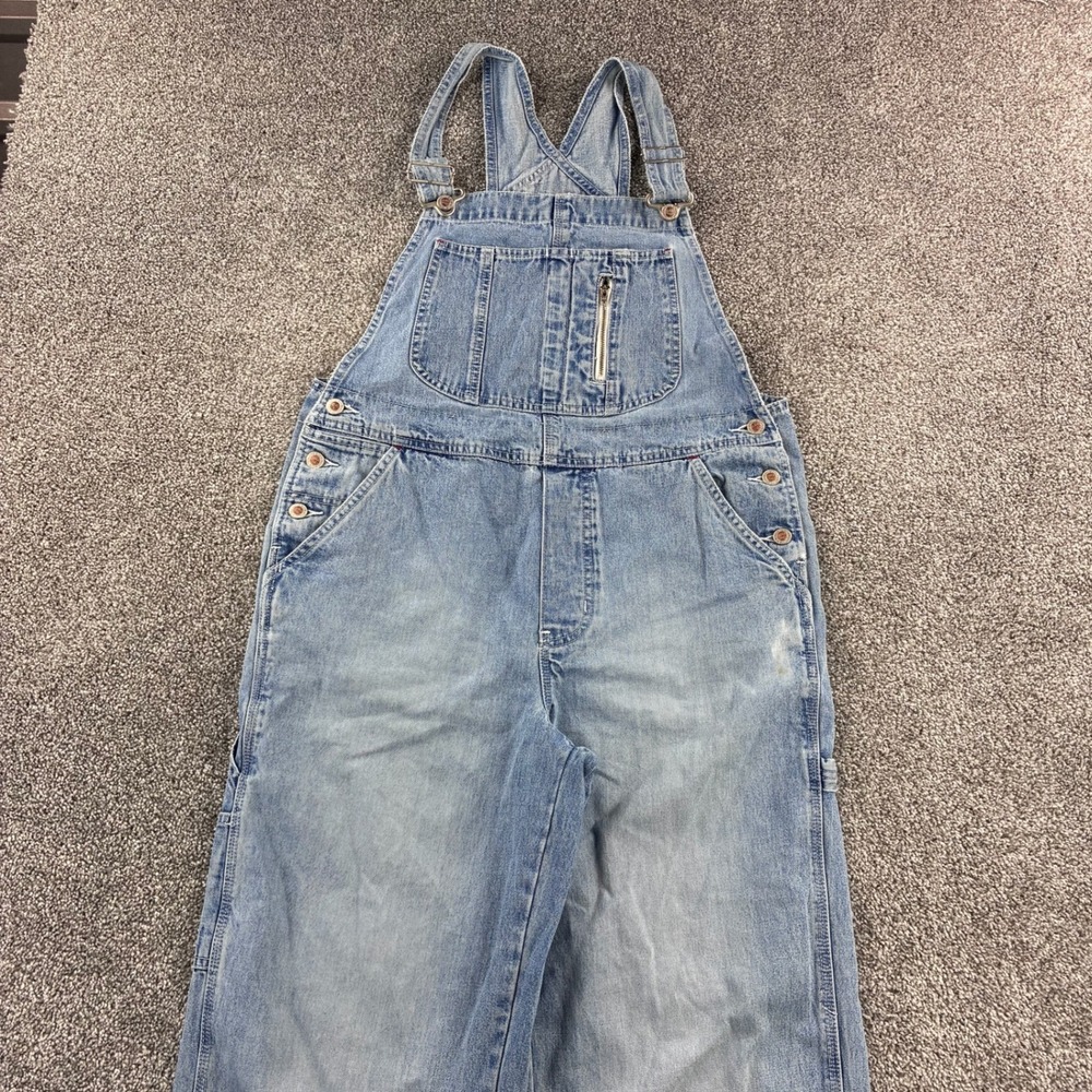 Vintage Levi's SilverTab Utility Overalls Mens M Blue Denim Carpenter Baggy 90s